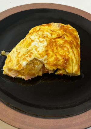 カレー風味オムレツ-レシピのメイン写真