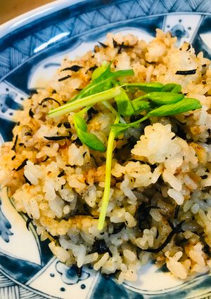 ひじきの煮物＆おかかのシンプルチャーハン-レシピのメイン写真