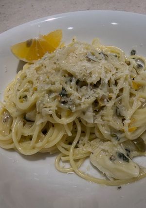 レモンのクリームパスタ-レシピのメイン写真