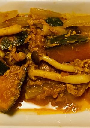 ツナかぼちゃの甘酒煮-レシピのメイン写真