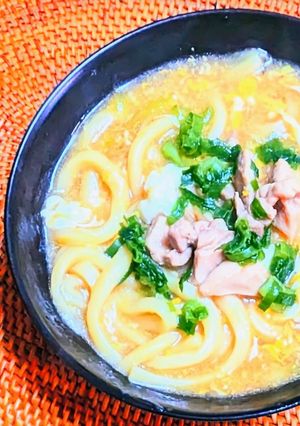かきたまチキンうどん-レシピのメイン写真