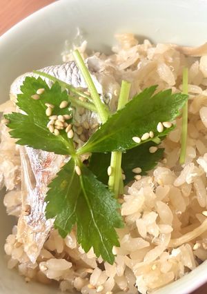 炊飯器で簡単本格生姜香る鯛めし-レシピのメイン写真