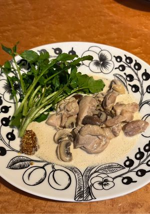 鶏肉とキノコのクリーム煮-レシピのメイン写真