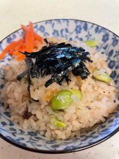 鯖と枝豆の炊き込みご飯♡-レシピのメイン写真