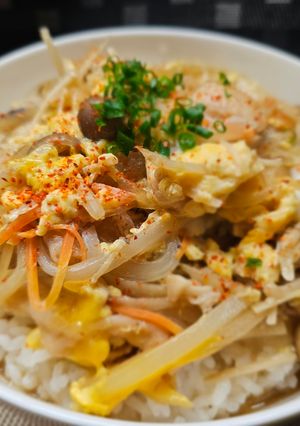汁だく、具沢山黄金比親子丼-レシピのメイン写真