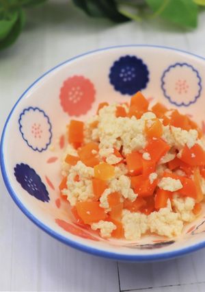 【離乳食・中期】にんじんと豆腐のモグモグ煮-レシピのメイン写真