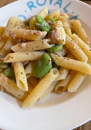 そら豆のパスタ-レシピのメイン写真