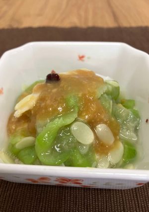 ヘチマの酢味噌かけ-レシピのメイン写真