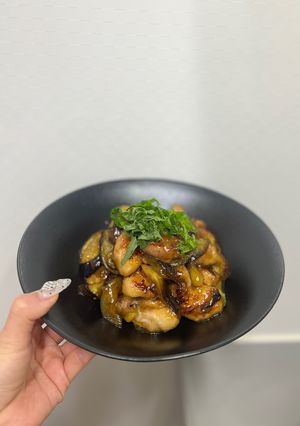簡単美味しい♪鶏ナスの甘酢炒め-レシピのメイン写真