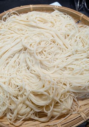 東山さん流、バリカタ素麺-レシピのメイン写真