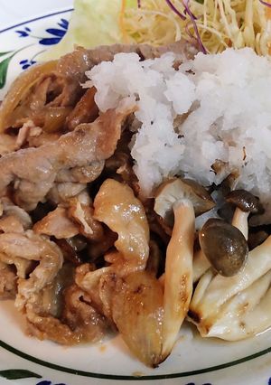 大根の鬼おろしのせ♪ 生姜焼き-レシピのメイン写真