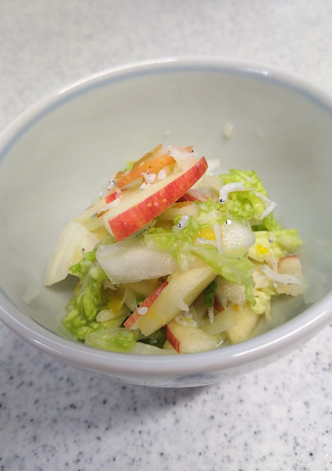 白菜とりんごの酢の物-レシピのメイン写真