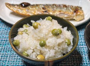 うすいえんどうの豆ご飯②もち米入り 減塩-レシピのメイン写真