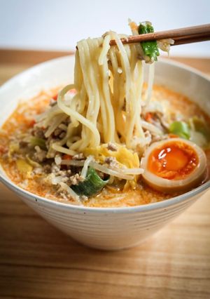 酒粕でコクup♪ピリ辛豆乳味噌ラーメン-レシピのメイン写真