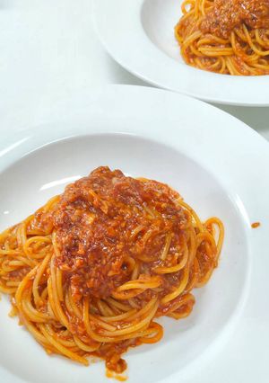 甘酒が隠し味のキノコのボロネーゼパスタ-レシピのメイン写真