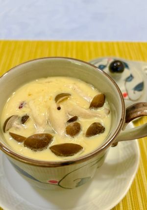 【簡単蒸籠無し】さつまいも🍠としめじの茶碗蒸し-レシピのメイン写真