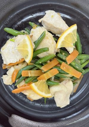 いんげんと鶏肉のさっぱり塩炒め-レシピのメイン写真