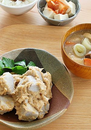 ＼大同電鍋レシピ／ぬた芋＆蓮根すり流し汁-レシピのメイン写真