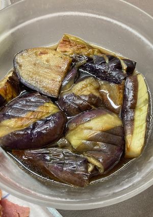 焼きなすの麺つゆ漬け-レシピのメイン写真