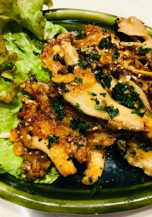 簡単美味しい！舞茸の粉チーズ焼き-レシピのメイン写真
