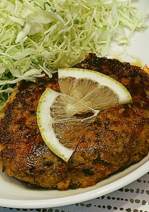 サバ缶バーグのレモン照り焼き-レシピのメイン写真