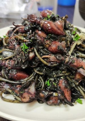 ホタルイカのイカ墨パスタ-レシピのメイン写真