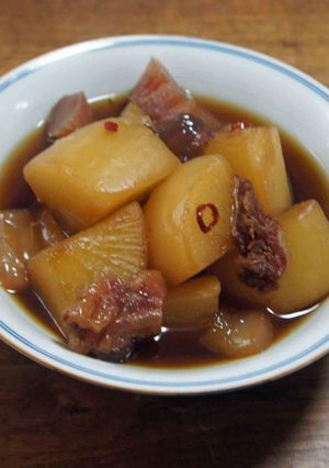 すじ鯨と大根の煮物-レシピのメイン写真