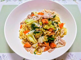 簡単ランチ！キャベツ豚バラ肉の塩焼きそば