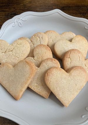 米粉クッキー　紫いもラテ味　型抜き-レシピのメイン写真