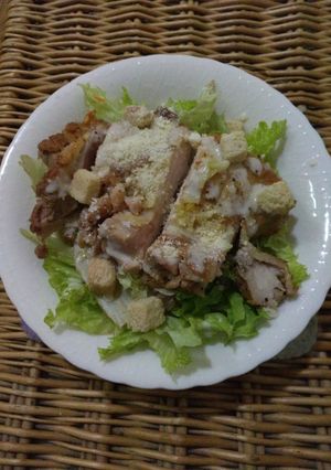シーザーサラダ丼-レシピのメイン写真