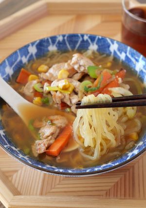 ダイエットに！こんにゃく味噌ラーメン-レシピのメイン写真