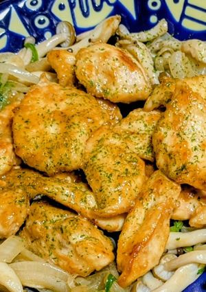 鶏むね肉焼肉と味噌とかんたん酢炒め😋-レシピのメイン写真