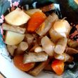 りんご酢入椎茸で田舎煮
