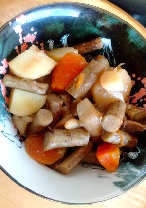 りんご酢入椎茸で田舎煮-レシピのメイン写真