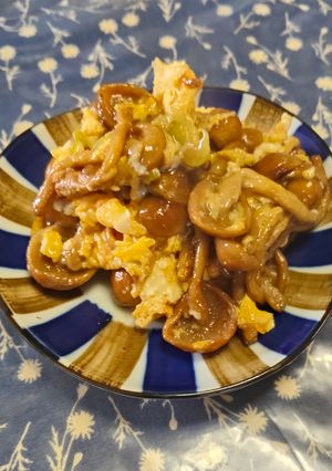 簡単おかず🍚なめこと卵のふわとろ炒め✨️-レシピのメイン写真