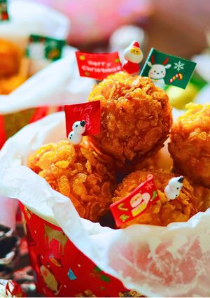ざくざく！チーズチキンボール☆クリスマス-レシピのメイン写真