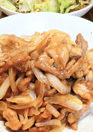 簡単柔らか♡豚こま肉の生姜焼き-レシピのメイン写真