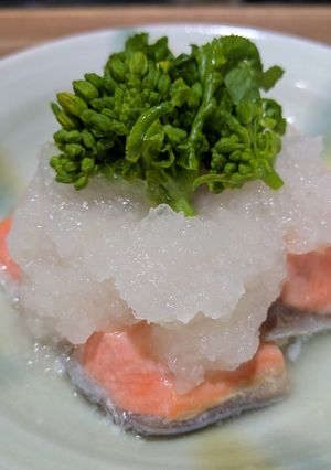 鮭と菜の花のおろし蒸し-レシピのメイン写真