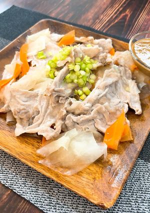簡単！ひらひら大根と豚肉の蒸ししゃぶ-レシピのメイン写真