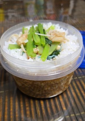 ジップロックコンテナで逆さ麻婆豆腐-レシピのメイン写真