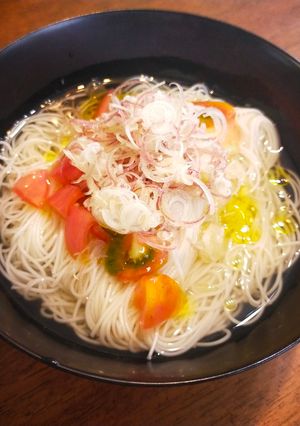 トマトのぶっかけそうめん-レシピのメイン写真