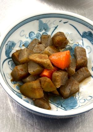 ヘルスメイト☆ごぼうと蒟蒻のケチャップ煮-レシピのメイン写真