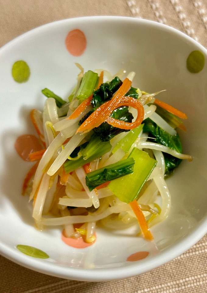 小松菜ともやしの和え物♪-レシピのメイン写真
