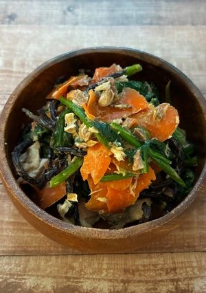 【鉄カルシウム】さばと野菜のごま和え-レシピのメイン写真
