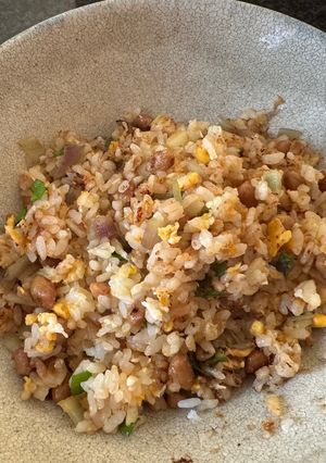 ミョウガの納豆チャーハン-レシピのメイン写真