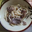 とっても簡単★牛こま肉のぽんしゃぶうどん