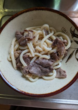 とっても簡単★牛こま肉のぽんしゃぶうどん-レシピのメイン写真