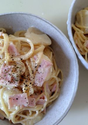 ジャーマンカルボナーラパスタ-レシピのメイン写真
