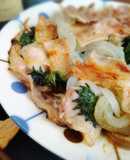 ＊新玉葱と豚肉と大葉のうまうま蒸し焼き＊
