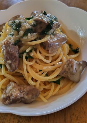 塩レバーのパスタ-レシピのメイン写真